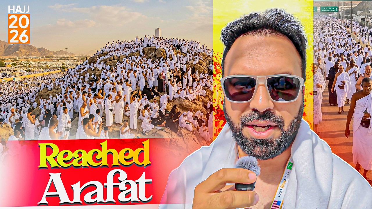 Reached Arafat — Millions of Hujjaj Gather for Duʿā